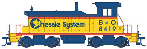 Walthers 910-9217 HO B&O/Chessie EMD SW1 Standard DC #8419