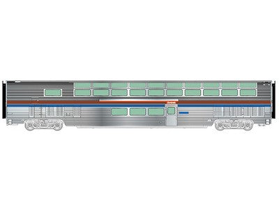 Walthers 13322 HO Amtrak 85' Budd Hi-Level Sky Lounge - Ready to Run