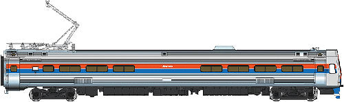 Walthers 920-14802 HO Amtrak Budd Metroliner Electric Multiple Unit w/ DCC