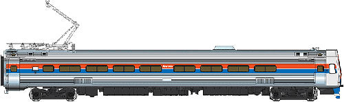 Walthers 920-14822 HO Amtrak Budd Metroliner Electric Multiple Unit Parlor Car