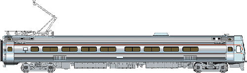Walthers 920-14823 HO Pennsylvania Budd Metroliner EMU Parlor Car