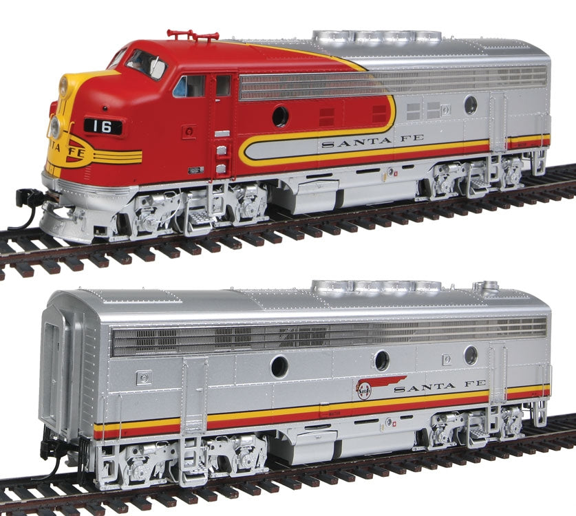 Walthers 920-41275 HO Santa Fe EMD F3AB Set Modernized 16 Class #16C,16B