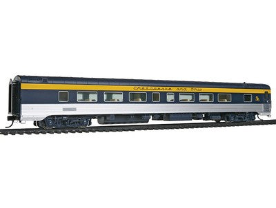 Walthers 9371 HO Chesapeake & Ohio 85' P-S 52-Seat Coach Fluted No Skirts