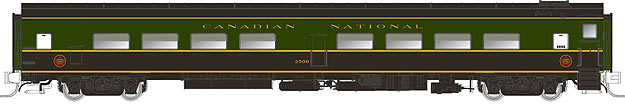 Rapido Trains 503009 N Canadian National Cafe-Bar-Lounge #2500