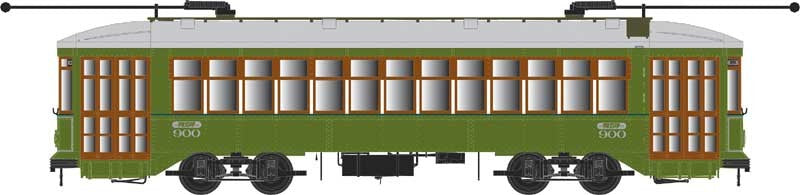 Bowser 12832 HO New Orleans RTA Perley Thomas 2-Truck Streetcar Standard DC #900