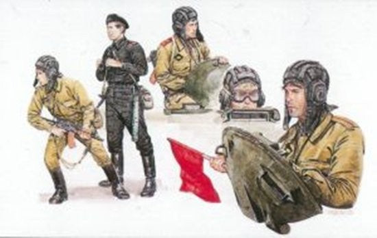 Dragon 3010 1:35 Soviet Tank Crew Set Figure Kit (5)