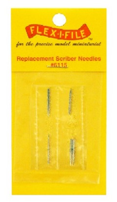 Flex-I-File 6115 Needle Point Scriber Replacement Needles for #6114 (Pack of 3)