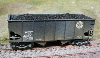 Motrak Models 81100 HO Coal Loads for Accurail 50 Ton 2-Bay Hoppers (Pack of 2)