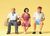 Preiser 63054 G Seated Passengers Figures (Set of 3)