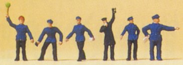 Preiser 79010 N Railway Personnel Figures (Set of 6)