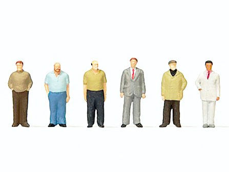 Preiser 79223 N Standing Men Figures (Set of 6)