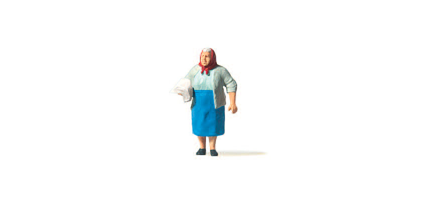 Preiser 28255 HO Newspaper Woman Figure