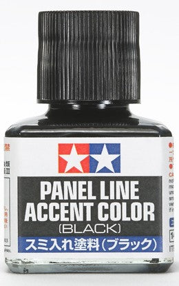 Tamiya 87131 Black Panel Line Accent Color - 40 ml Bottle