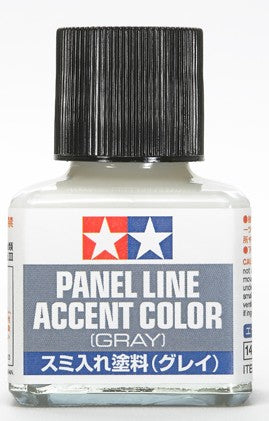 Tamiya 87133 Gray Panel Line Accent Color - 40ml Bottle