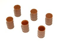 Tichy 8211 HO 55 Gallon Drums with Steel and Wood Lids (Pack of 12)