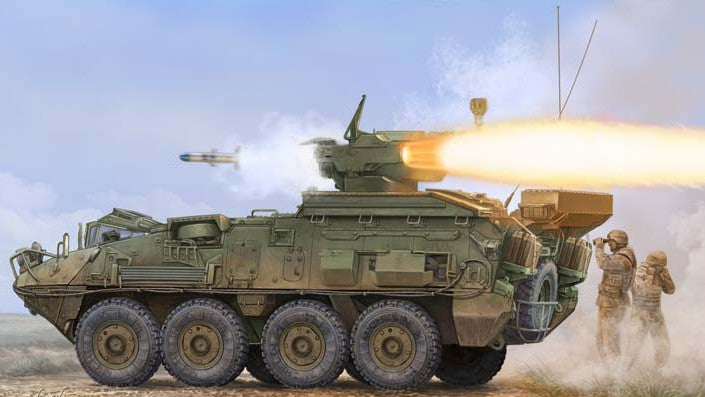 Trumpeter 01558 1:35 LAV-III Tow Under Armor (TUA) Military Vehicle Model Kit