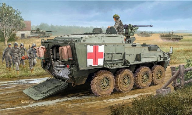 Trumpeter 01559 1:35 M1133 Stryker Medical Evacuation Military Vehicle Model Kit