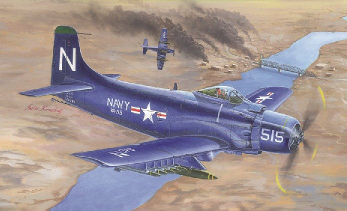 Trumpeter 02252 1:32 A1-D AD-4 Skyraider USN Military Aircraft Plane Model Kit