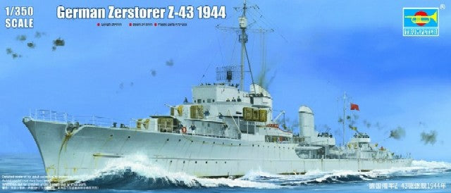Trumpeter 05323 1:350 1944 German Zerstorer Z43 Destroyer Plastic Model Kit