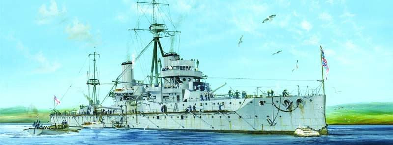 Trumpeter 05329 1:350 1915 HMS Dreadnought WWI British Battleship Model Kit