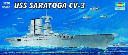 Trumpeter 05738 1:700 USS Saratoga CV3 Aircraft Carrier Military Ship Kit