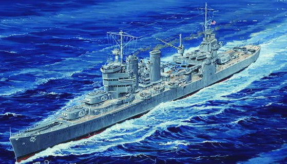 Trumpeter 05743 1:700 1942 USS Astoria CA34 Heavy Cruiser Military Ship Kit