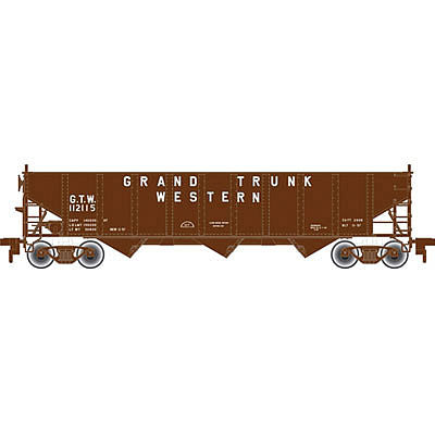 Atlas 20002921 HO Grand Trunk Western 70 Ton 3-Bay Open Hopper #112143