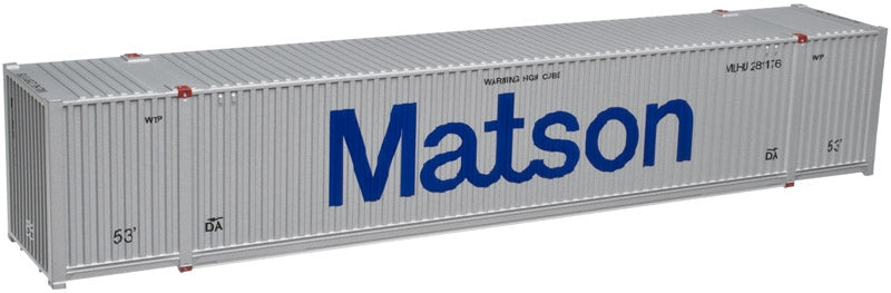 Atlas 20003006 HO MATSON CIMC 53'' Cargo IH Container 3-Pack Set #1 (Pack of 3)