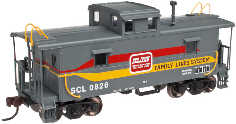 Atlas 20003022 HO Family Lines SCL C&O-Style Steel Center-Cupola Caboose #0826