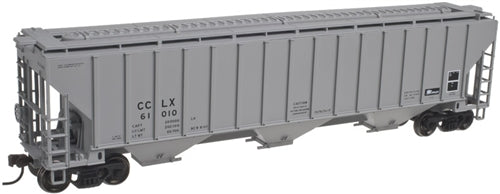 Atlas 50001790 N Crystal Car Line Thrall 4750 3-Bay Covered Hopper #61010
