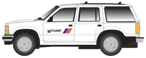 Atlas 60000076 N NJT 1993 Ford Explorer with Rotary Beacon (Pack of 2)