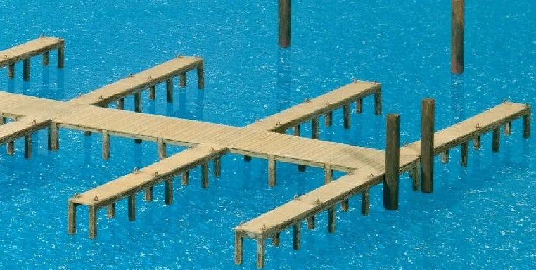 Preiser 17315 HO Landing Stages Plastic Kit