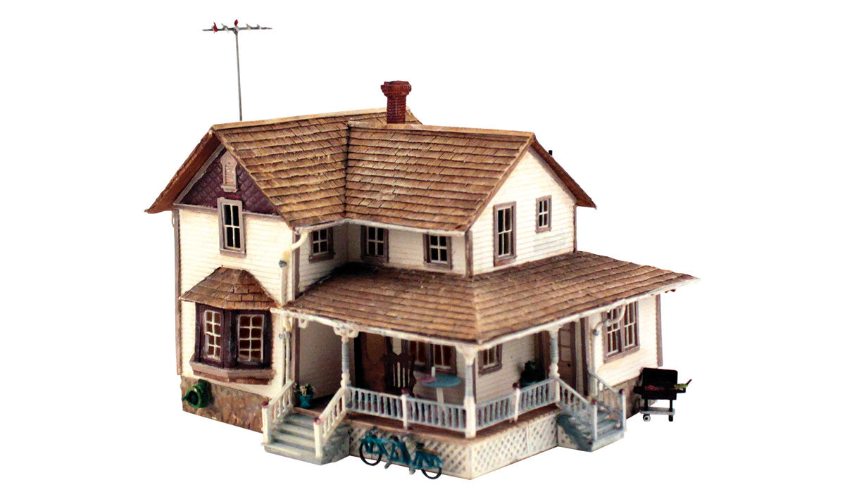 Woodland Scenics PF5196 HO Corner Porch House Building Kit