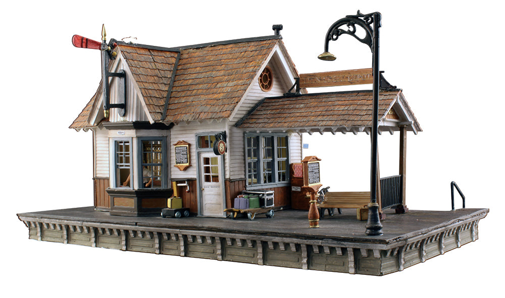 Woodland Scenics BR5852 O Built-&-Ready Linn Creek Depot Building
