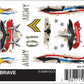 PineCar P4024 Bold & Brave Dry Transfer Decals