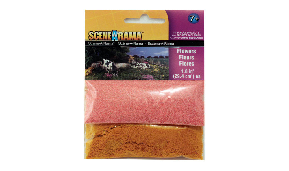 Woodland Scenics SP4188 Scene-A-Rama Yellow Flowers/Pink Flowers Scenery Bag
