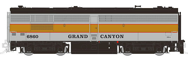 Rapido Trains 30017 HO Grand Canyon Railway MLW FPB4 - Standard DC #6871
