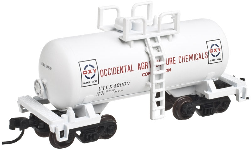 Atlas 50001858 N UTLX Occidental Chemical 28' Beer Can Shorty Tank Car#42004
