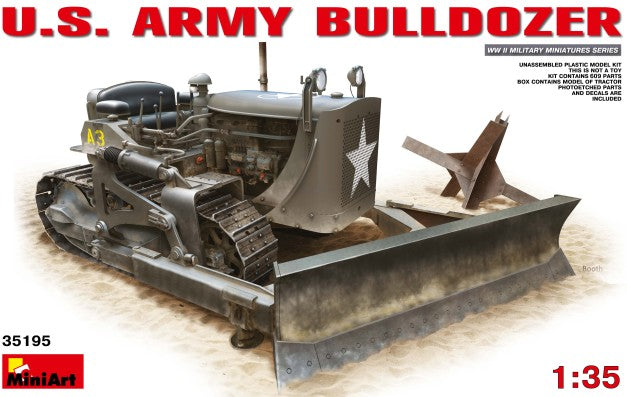 MiniArt 35195 1:35 U.S. Army Bulldozer Military Tank Model Kit