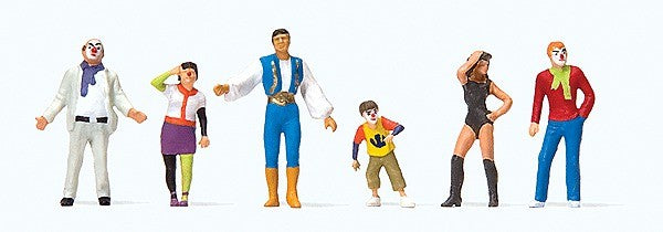 Preiser 24644 HO People at a Carnival Parade #3 Figures (Set of 6)