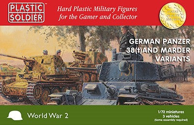 Soldier 7230 1:72 German Panzer 38(t) /Marder Variants Military Tank Model Kit