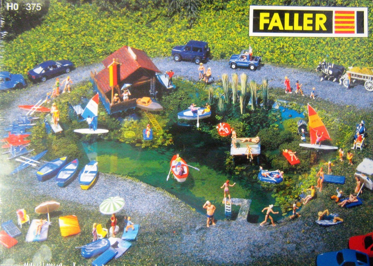 Faller 375 HO Small Lake with Boats Building Kit