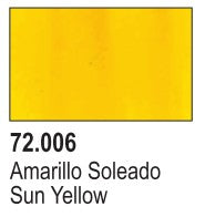Vallejo Paint 72006 Sun Yellow Game Color Acrylic Paint - 17 ml. Bottle