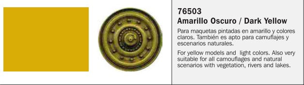 Vallejo Paint 76503 Dark Yellow Model Wash Weathering Paint - 35 ml. Bottle
