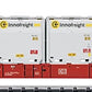 Trix 15531 N Minitrix Type Sgns Container Flatcar with 4 XS WoodTainer Load