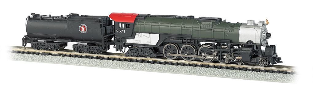 Bachmann 58154 N Great Northern 4-8-4 Steam Locomotive w/52' Tender #2571