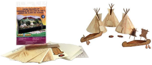 Woodland Scenics SP4133 Scene-A-Rama Tepee Village Kit