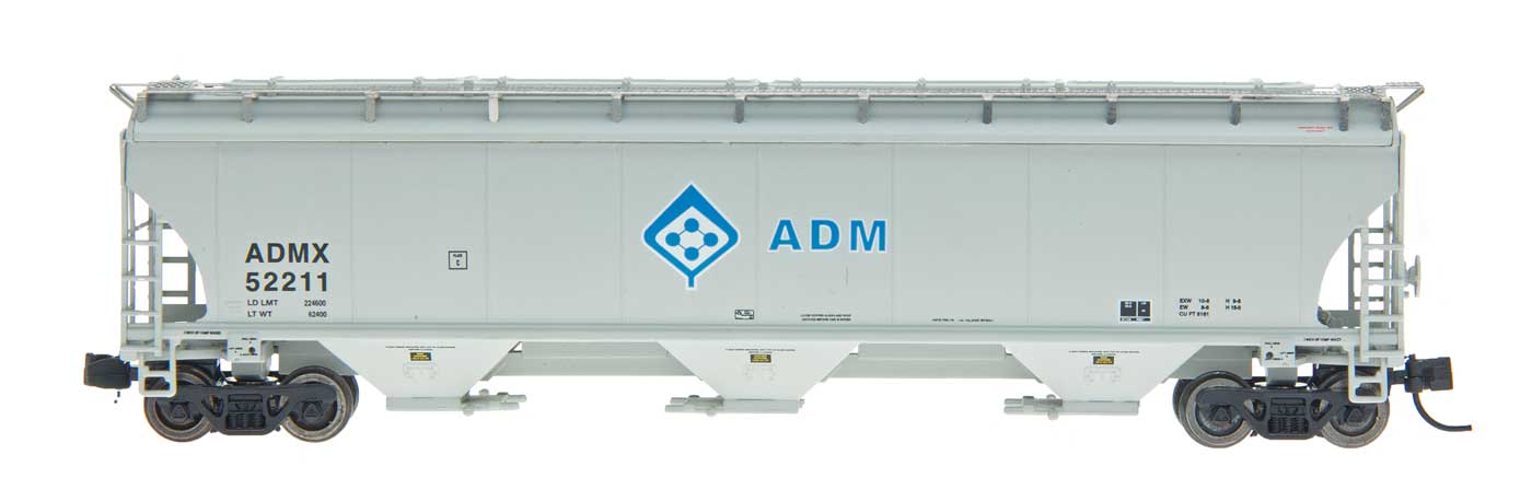 InterMountain 67209 ADM Trinity 5161 Cubic Foot 3-Bay Covered Hopper