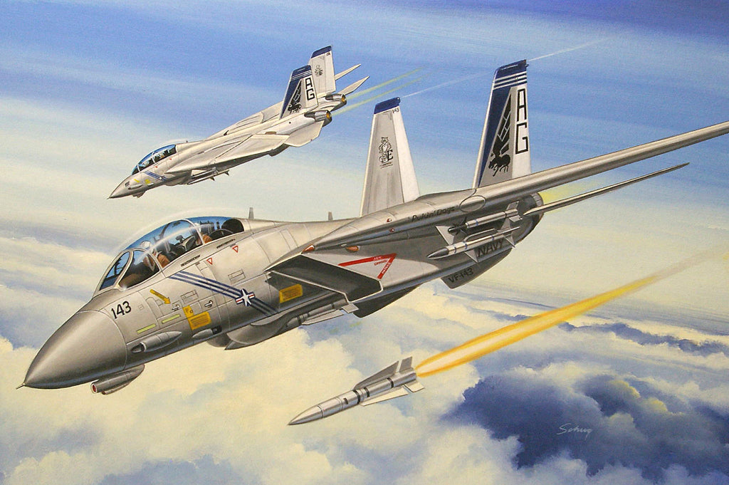 Hobby Boss Models 80277 1:72 Grumman F-14B Tomcat Military Aircraft Plane Kit