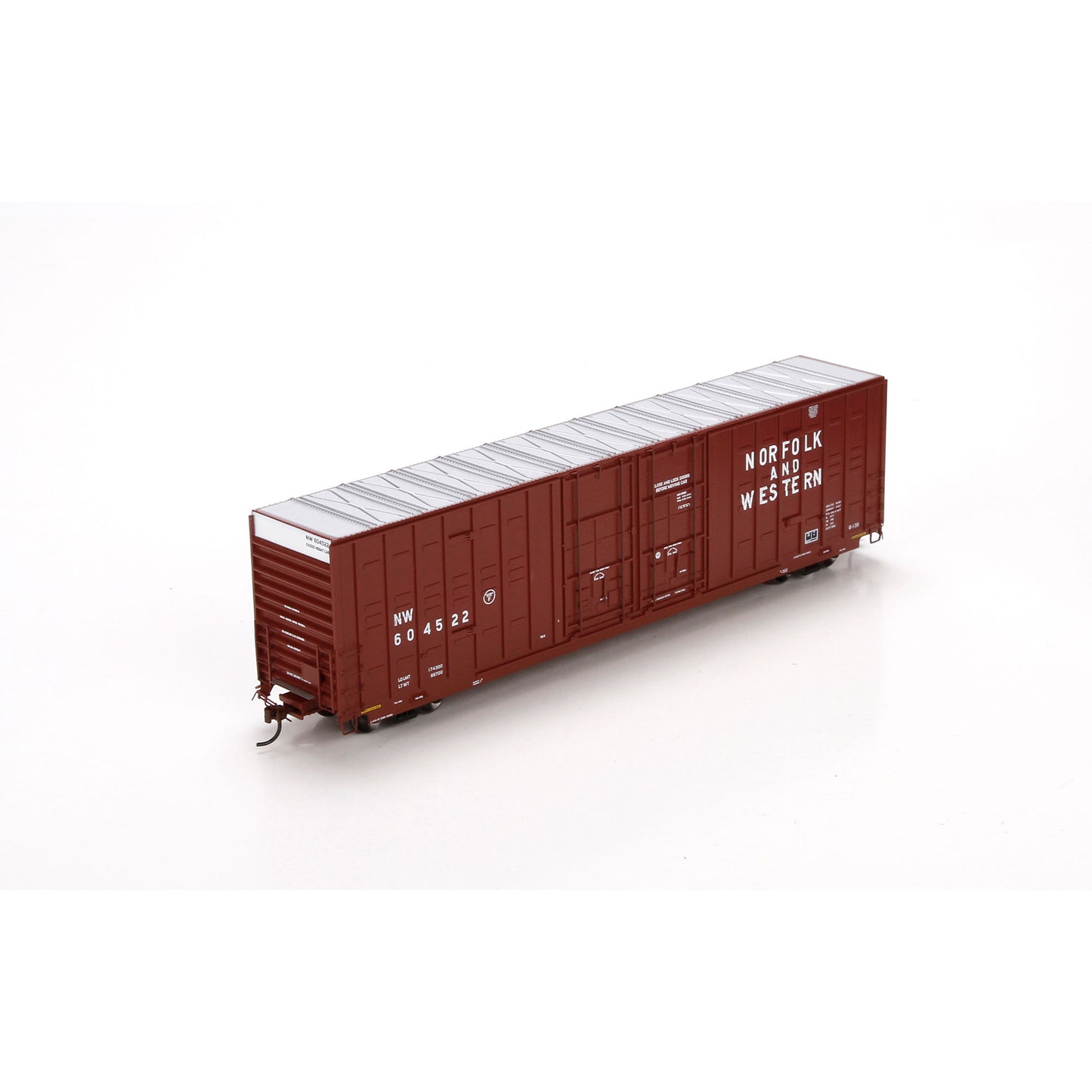 Athearn 96393 HO Scale Norfolk & Western 60' Berwick Hi-Cube Box Car #604522